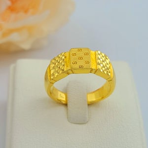 순금24k 삼단 컷팅 우아한 커플 7.5g 금반지