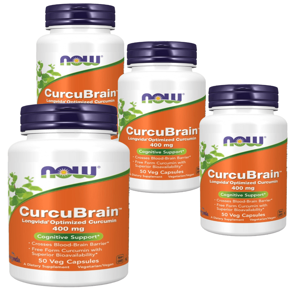 <b>나우푸드</b> 롱비다 <b>커큐민</b> 커큐브레인 400mg 베지 캡슐 50정 4개