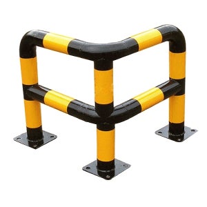 L자형 스틸볼라드 B형 (앙카식) 76파이 X H800 X L700 KSM5196