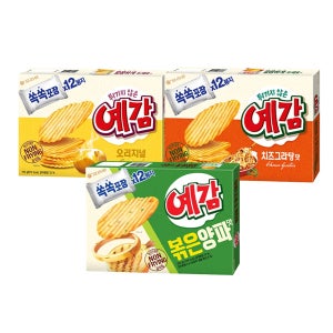 오리온 예감 오리지널 192g, 치즈그라탕, 볶은양파맛