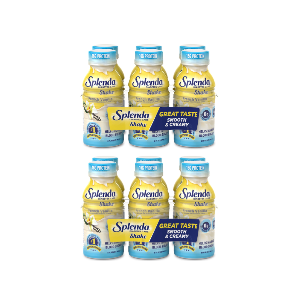 (12팩 구성)Splenda 스플랜다 다이어비티즈 <b>쉐이크 프렌치 바닐라</b> 맛 237ml