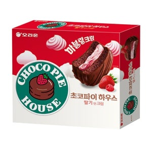 오리온 초코파이 하우스 딸기앤크림 408g x 2개