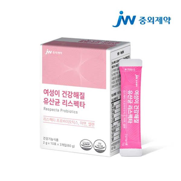 여성 질유산균 리스펙타프로바이오틱스 아연 셀렌 갱년기 <b>폐경</b>