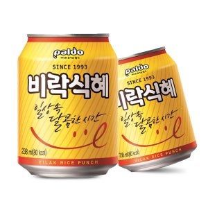 팔도 비락식혜 238ml, 24캔, 안전박스포장