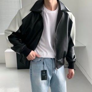 남자가죽자켓 바시티자켓 스타디움자켓