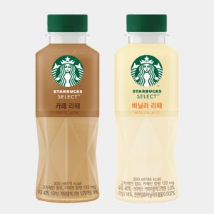 스타벅스 12+12 카페라떼 바닐라라떼 셀렉트 페트 300ml 24개입 한박스 실온보관