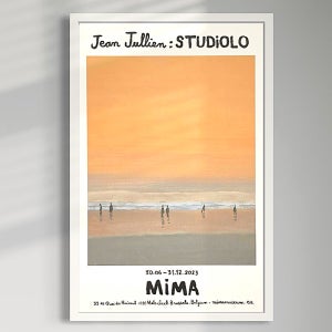 【르파피에르샵】 장줄리앙 Jean jullien_노을/ STUDiOLO 스튜디오 2023 전시 포스터 (액자포함)