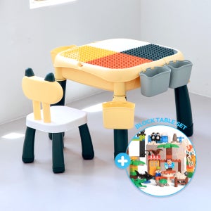 [넾다세일] 뮤고랑 블록놀이 레고책상 테이블 의자 주토피아 펭귄아일랜드 풀세트