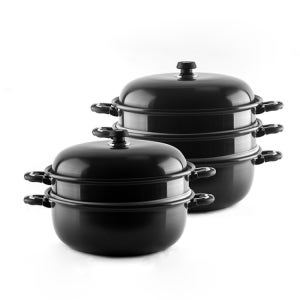 국산 경질 금호 다목적 3단 찜솥 대형 찜기 냄비 찜통 48cm