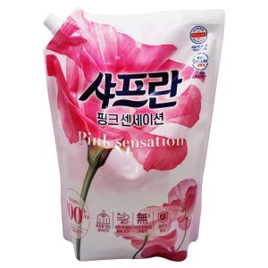 샤프란 시어버터 핑크센세이션 섬유유연제 리필 2.1L