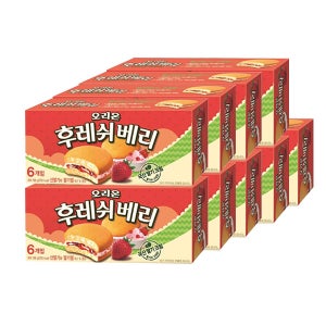 오리온 후레쉬베리 168g, 9개, 1BOX