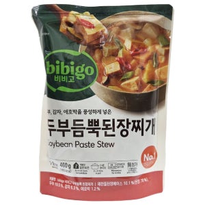 비비고 즉석국 두부듬뿍 된장찌개, 460g, 18개