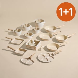 1+1 트루쿡 국산 후라이팬 냄비세트 인덕션 세라믹 24cm 코팅 에그팬 계란말이팬