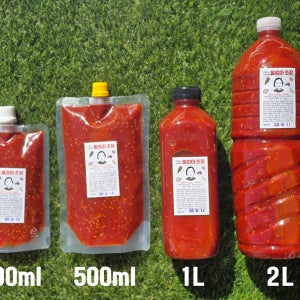 직접 담근 울엄마 수제 초장 맛있는 회 비빔국수 양념장 소스 300ml 500ml 1L 2L