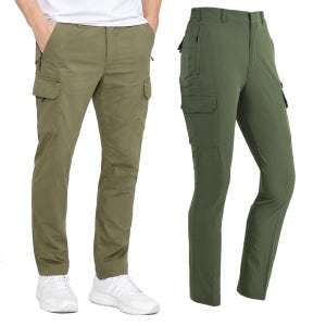 1+1 봄 가을 남성 건빵 스판 카고 벨트바지 작업복 아웃도어 팬츠 BF128