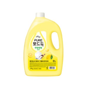 [대용량] 피죤 퓨어 주방세제 뽀드득 주방세제 3L X 4개 레몬향