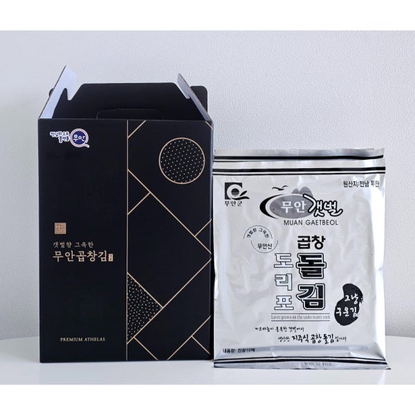 햇김출고 무안 도리포 곱창김 100장 선물세트 바삭한 구운 곱창돌 고소한 지주식 재래 김