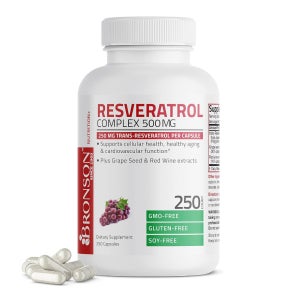 브론슨 레스베라트롤 500mg 250캡슐 라스베라트롤 resveratrol