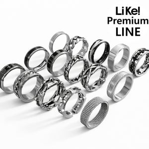 남자반지 써지컬스틸 티타늄 패션 체인 레터링