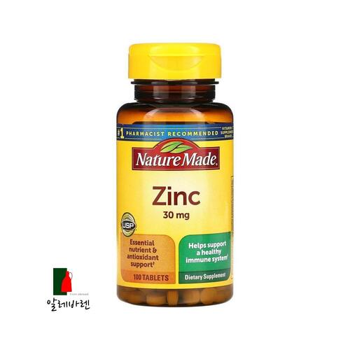 NatureMade <b>아연</b> 징크 30mg 100정