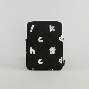 패디드 럭키홈 아이패드 파우치 블랙 11인치 패딩 세로형 가벼운 캐릭터 수납케이스