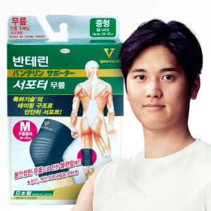 반테린코와 서포터 무릎 관절 보호대 리뉴얼 V 오타니쇼헤이 야구 골프 테니스 헬스 등산