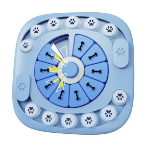 포우타운 강아지 고양이 슬라이드 노즈워크 고양이 먹이퍼즐 장난감 블루 블럭(Lv1)