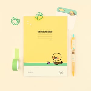 카카오프렌즈 A5 노트 춘식이 줄공책 미니수첩 레시피북 필기 오답 그림일기장 연구노트