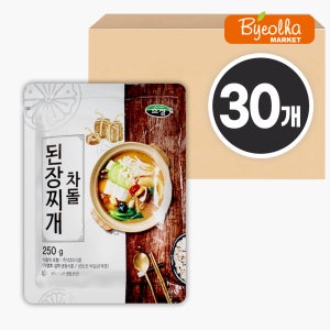 초정 차돌 된장찌개 250g (30개) 대용량 식당용 업소용 냉동 1인분 원팩 밀키트