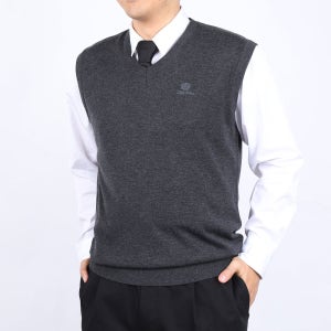 남자니트 조끼 울 V넥조끼 정장 국산 빅사이즈
