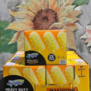 스위퍼 헤비듀티 더스터 먼지떨이 청소포17개+핸들 1개 먼지청소포