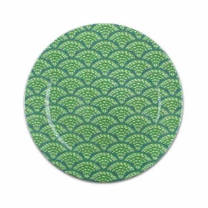 돌산멜라민(DS-5901)파도 회전초밥접시(대)연두