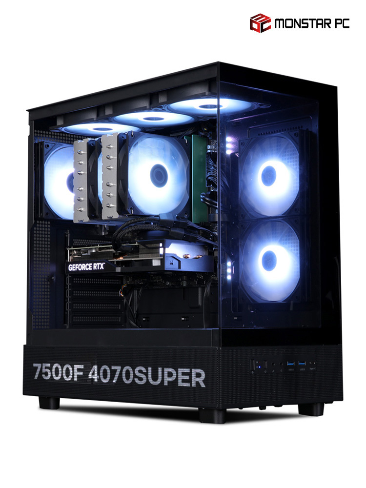 [클루웨어] AMD5 7500F 4070 SUPER 조립컴퓨터 게이밍 컴퓨터 고사양 게임용 조립PC (윈도우 미포함)