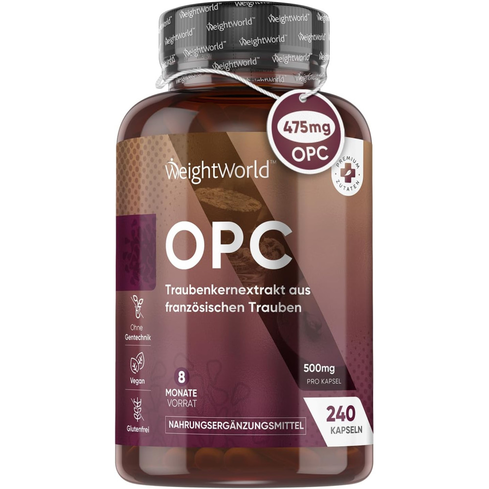 <b>웨이트월드</b> 순수 OPC 포도씨 추출물 500mg 240캡슐