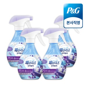 페브리즈 섬유탈취제 섬유향수 강력탈취 베이스 라벤더&유칼립투스향 본품 370ml 4개