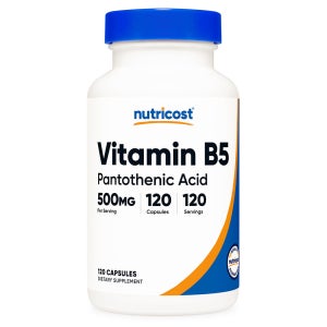 뉴트리코스트 판토테닉 애시드 판토텐산 비타민B5 500mg 120캡슐 4개월분