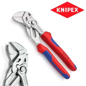 크니펙스 첼라(하나의 공구로 플라이어/렌치 모두 사용)180mm 이중안락손잡이 몽키