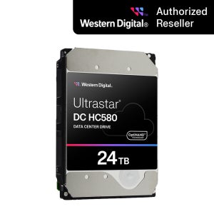 공식인증점 WD ULTRASTAR HC580 24TB 7200RPM SATA3 HDD 울트라스타 24테라 서버용 하드디스크 CMR 무상 5년 WUH722424ALE6L4