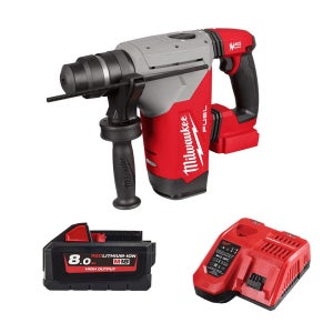 밀워키 M18 FHP-801X 무선 로터리 햄머드릴 18V 충전 공구 배터리 1개 세트