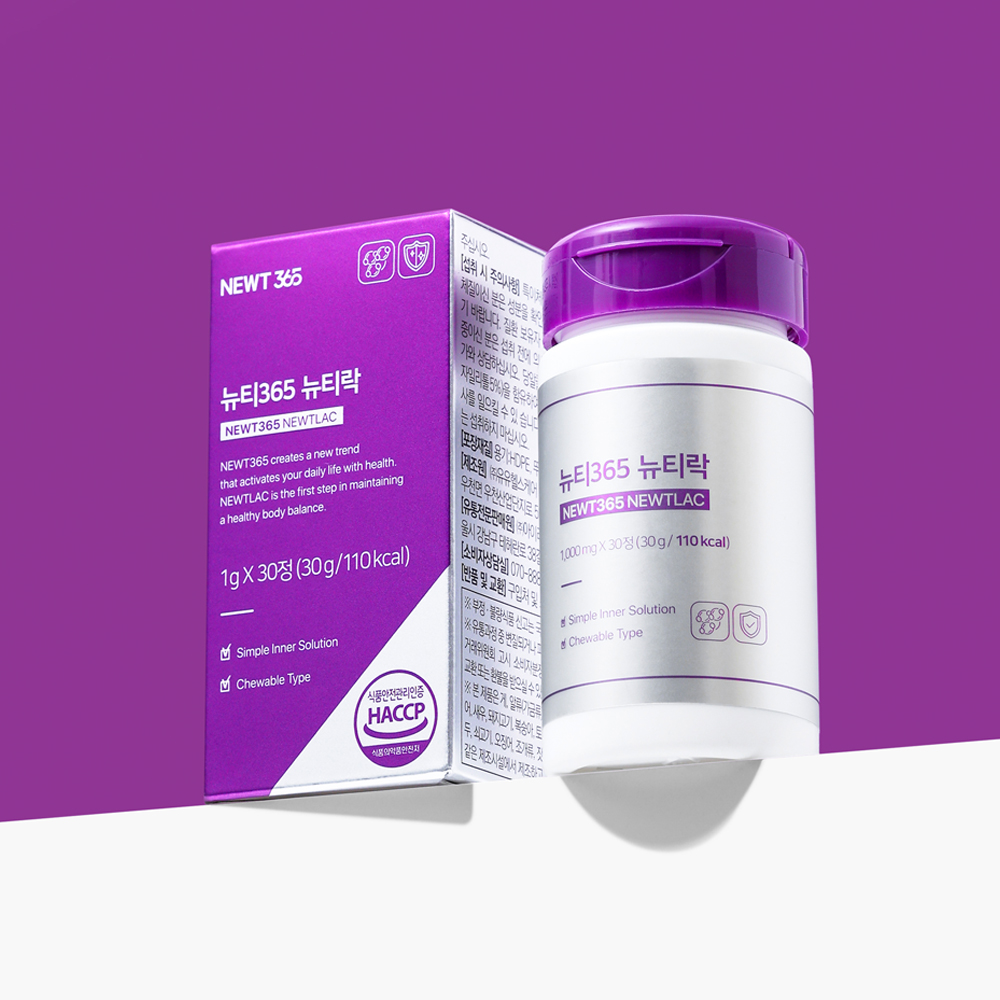 뉴티365 뉴티락 K낙산균 대장 유산균 프로바이오틱스 30정, 1개