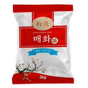 온연푸드 매화미 1.0 업소용 조미료 1BOX(2kg x 6) 핵산 1%