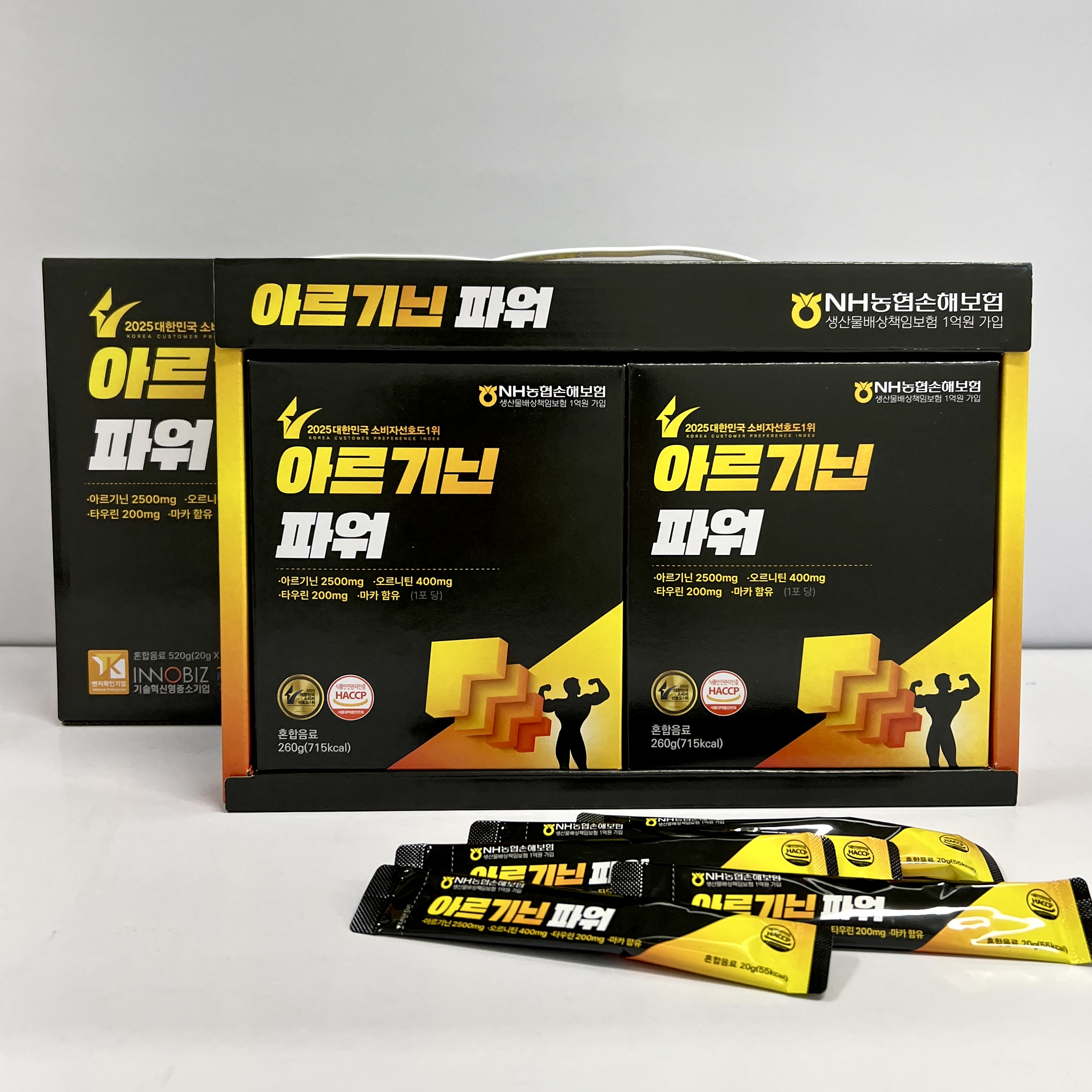 3박스 더존건강 <b>아르기닌</b> 파워 젤리스틱 78포