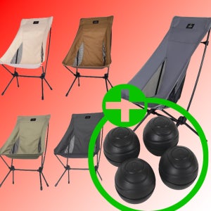 몬테라 CVT2 L 체어+체어볼세트 라지 경량체어 미니멀 백패킹 차박