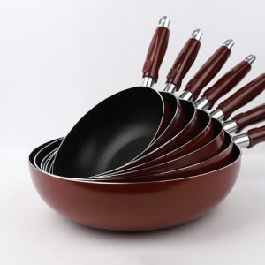 국산 업소용 식당 대형 마블 코팅 북경 튀김 볶음 웍 대원 궁중팬 20cm