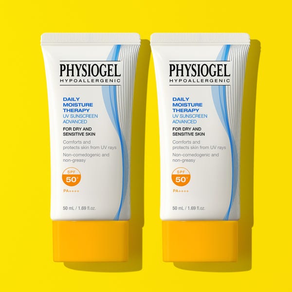 [혼합자차] 피지오겔 DMT 썬스크린 어드밴스드 선크림 50ml x2개 SPF50+ PA++++