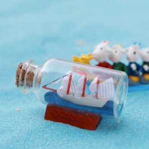 유리병 배 피규어 미니어쳐 테라리움 케익공방 피규어