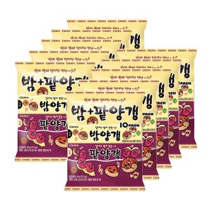 크라운 밤양갱+팥양갱 10번들 500g, 10개, 1BOX, 50gx100개입