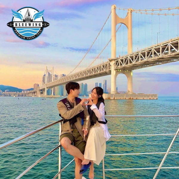 부산요트투어 광안리 출발 해운대 야경 폭죽 드론쇼 예약 소인 주간 블루윙 요트