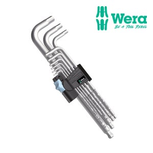 Wera 베라 스텐 육각렌치 세트 3950/9 스텐 엘 렌치 mm타입 073544