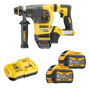 디월트 DCH333X2 무선 로터리 햄머 드릴 60V 충전 공구 배터리 2개 세트